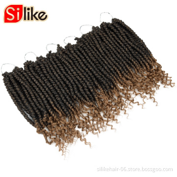 12 inches T30  Senegalese spring twist crochet hair curl end Synthetic hair extensions Jamaican Bounce passion twist hair